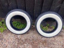 2 x CONTINENTAL 350 x 10 K62 WHITE WALL TYRES LAMBRETTA/ VESPA