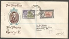 GILBERT AND ELLICE ISLANDS 1939 FDC Registered Ocean Island to USA Cachet