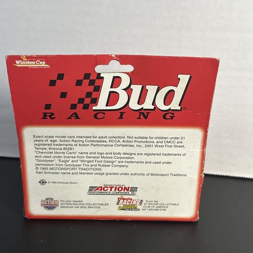 Action Platinum Skybox 1995 Ken Schrader #25 Budweiser Monte Carlo 1/64 NIB - Picture 2 of 2
