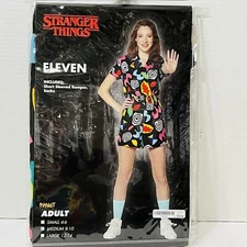 Spirit Halloween Womens Stranger Things Eleven Romper Socks Costume Size 8-10