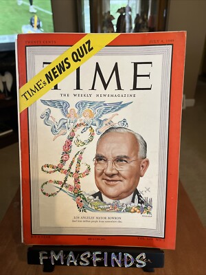 C4 1949 LA MAYOR BOWRON LOS ANGELES CA July 4 TIME MAGAZINE