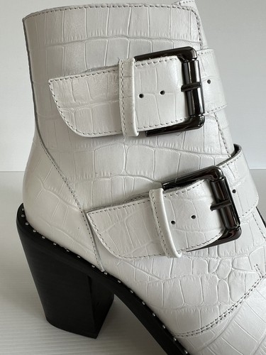 White Leather Boots, Wayne Cooper BRAND NEW CONDITION Size 38 - Picture 2 of 12
