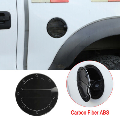 ABS Black Fuel Tank Door Gas Cover Cap Trim Decoration For Ford F150 2009-2014