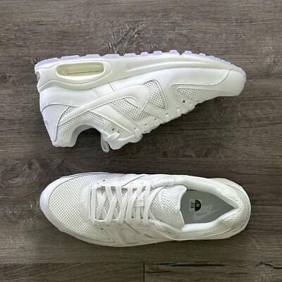 Nike Air Max Command Leather Triple White Mens Running Shoes  display picture 2