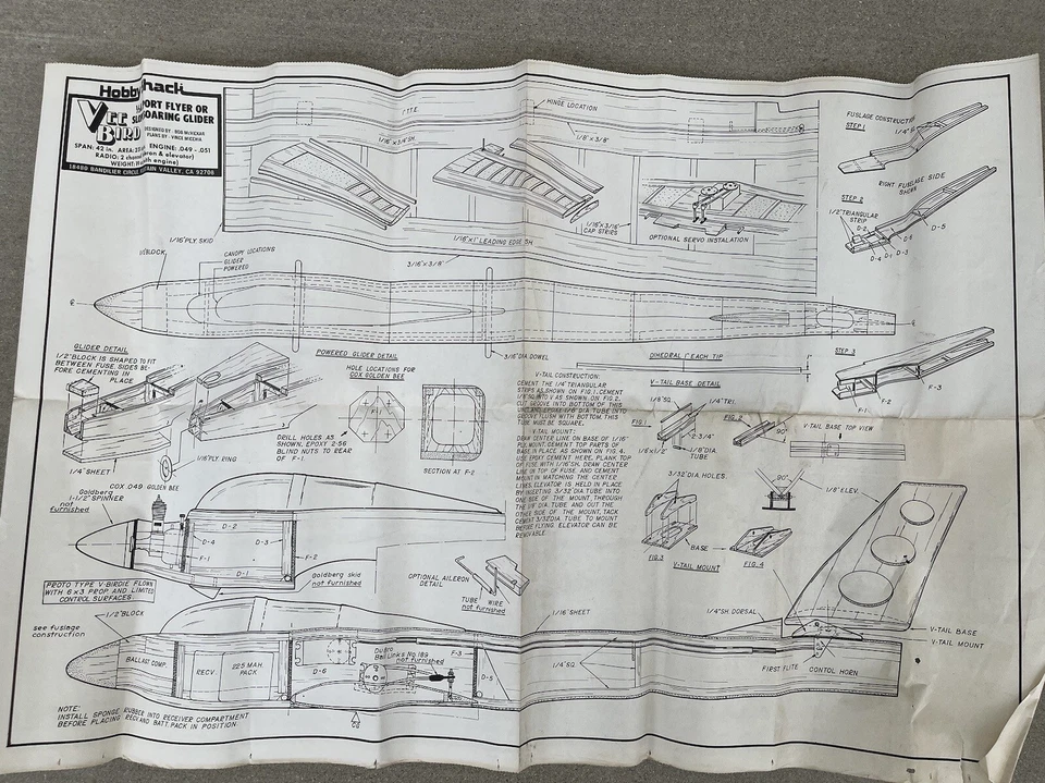 Looking For A Glider Plan Named Ever Bird By Hobby Shack - Image 2 of 3