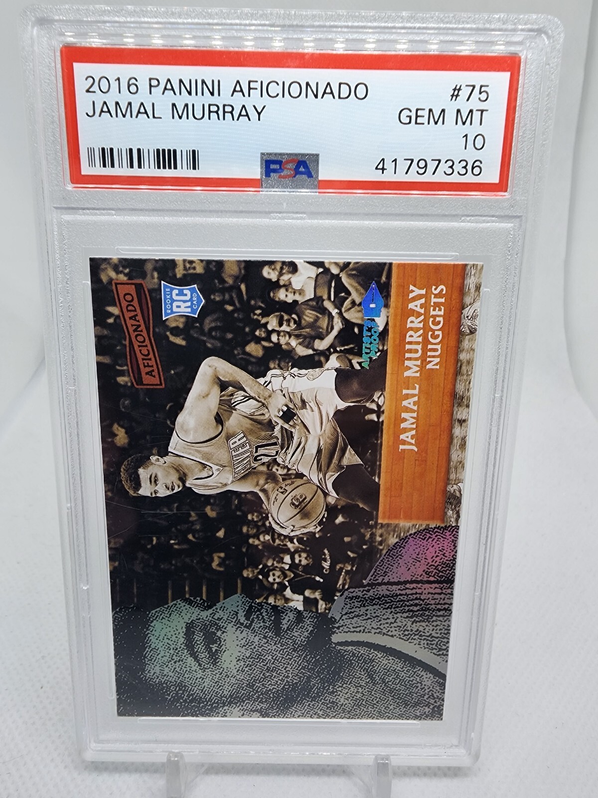 2016 Aficionado Jamal Murray Artist Proof Rookie Card 75 Nuggets PSA 10 