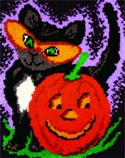 MCG Textiles Halloween Cat Latch Hook Kit