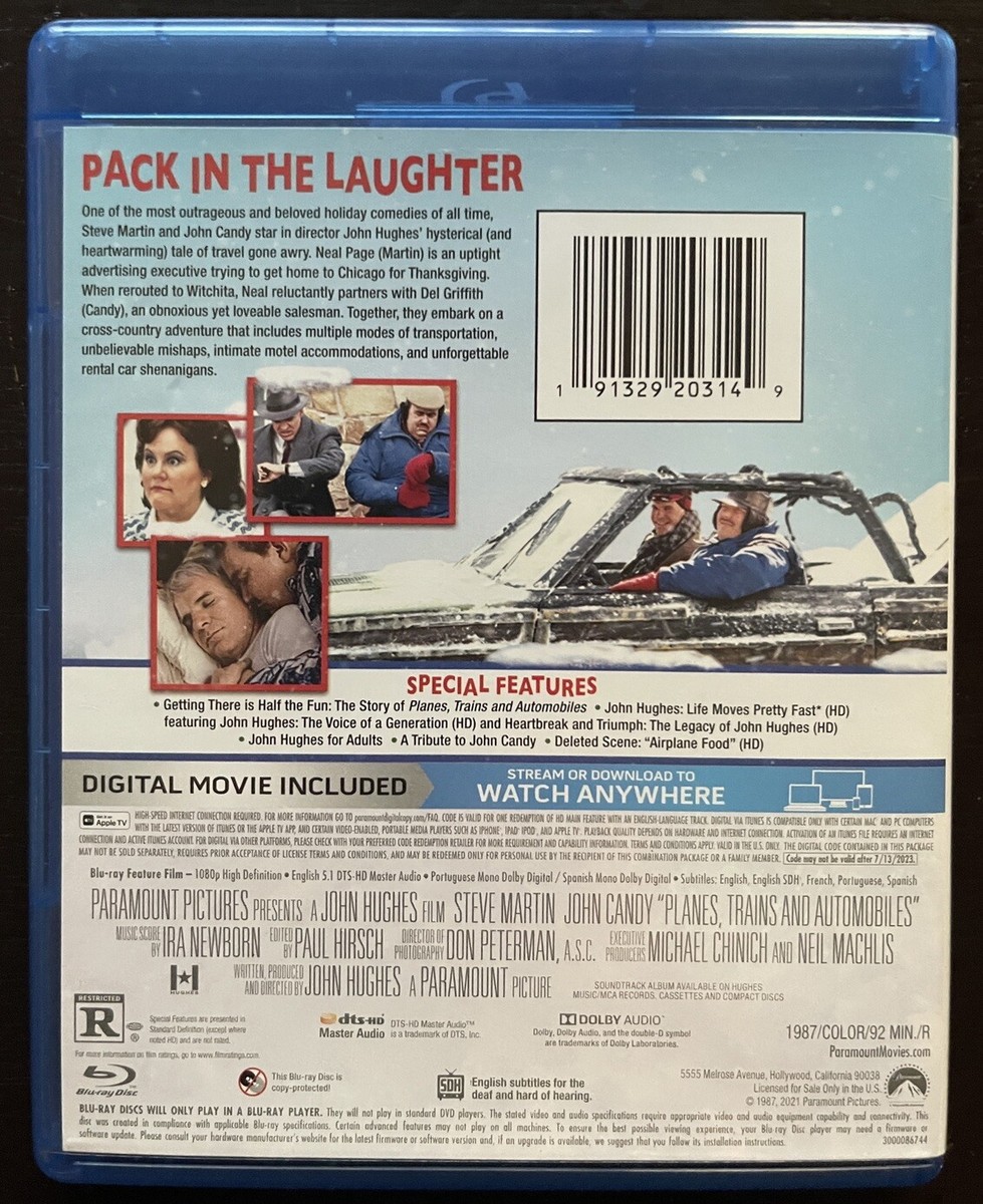 Planes, Trains and Automobiles Blu-Ray | eBay