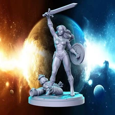 Wonder Woman Pinup Sci-Fi Miniature Super Hero Pathfinder Tabletop Game RPG