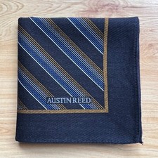 HANDKERCHIEF VINTAGE ART STRIPED LINE COTTON MEN'S POCKET SQUARE 17" A-0727