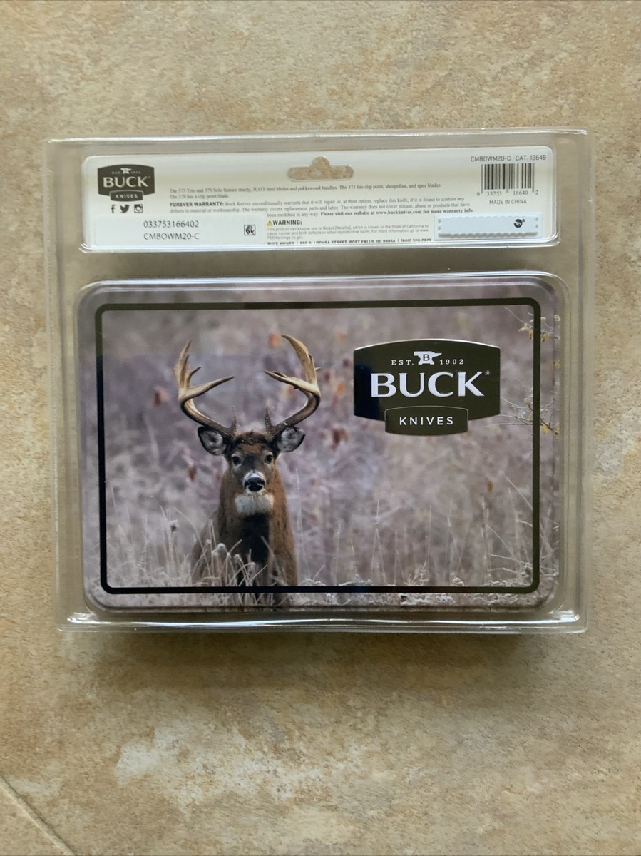 Buck Knives 373 Trio & 379 Solo Knife Set Combo Collectible Buck Knives 373 Trio & 379 Solo Knife Set Combo Collectible