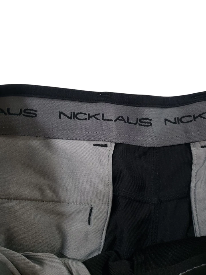 Jack Nicklaus Golf Performance Pants Men Black 36 Straight Elastic Waist Active - Image 4 of 4