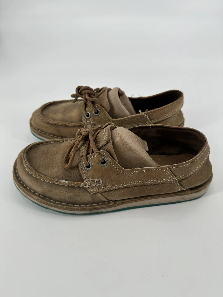 Mocasín Ariat Cruiser Castaway 10023017 de cuero bombardero marrón para mujer talla 5,5 B Foto 4 de 4