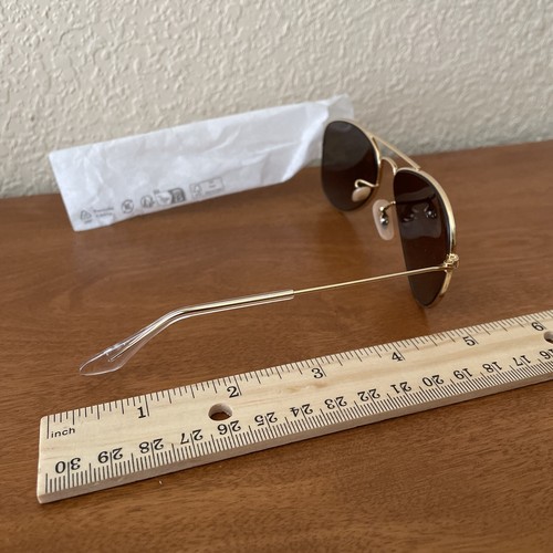 Ray-Ban Junior Rj9506s Occhiali da sole aviatore metallo 50-13 oro marrone sfumato - Foto 3 di 7