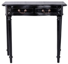 Wandtisch Mahagoni Konsolentisch Antik Beistelltisch Konsole Sideboard schwarz