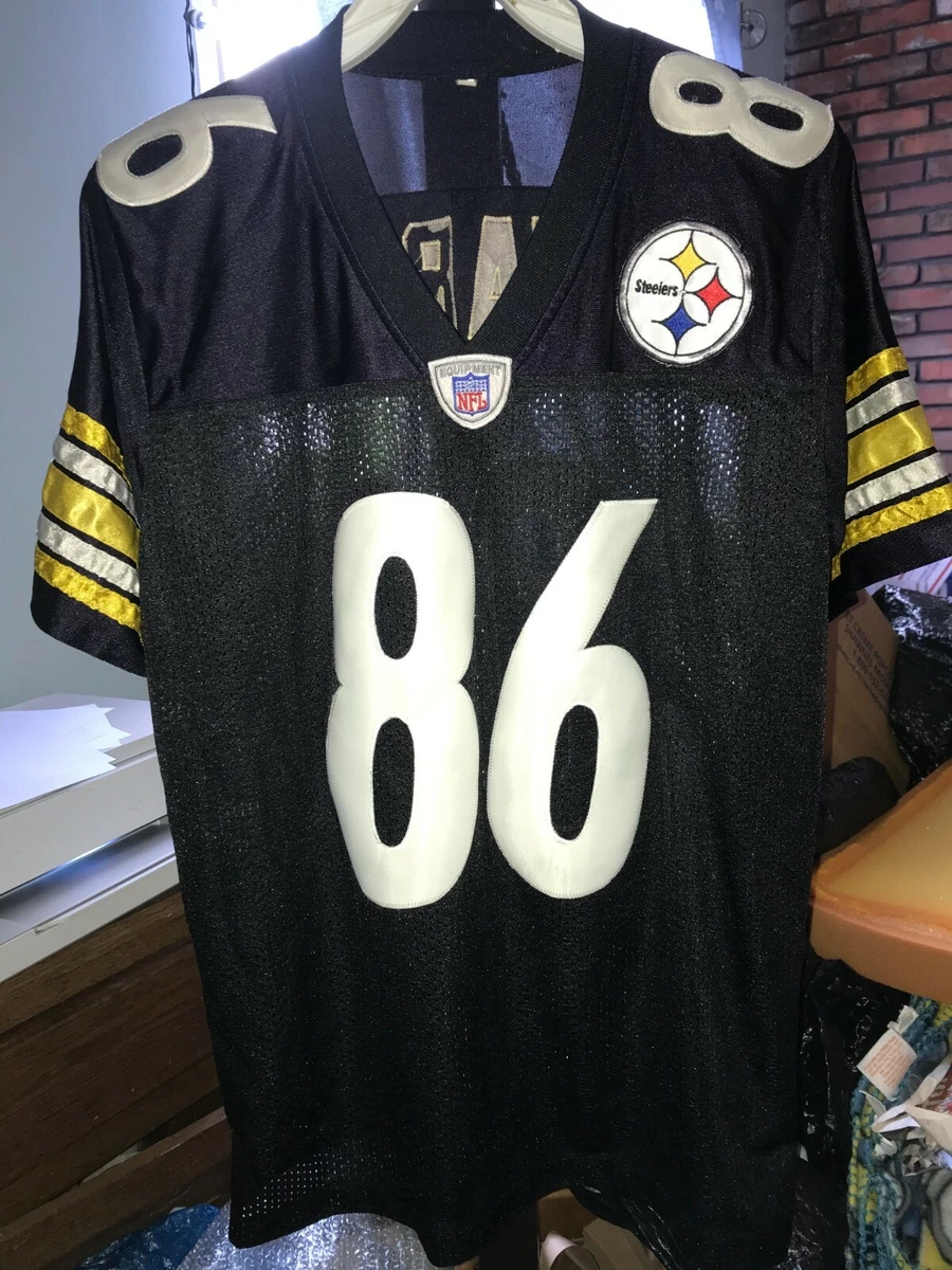 HINES WARD 86 NFL PITTSBURGH STEELERS JERSEY SEWN STITCHED LETTERS NUMBERS XS