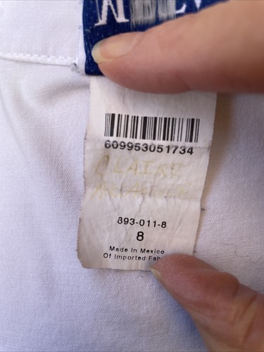 Women's 1st Quality META Fundamentals White Mid Length Lab Coat Size 8(M) - Picture 7 of 9