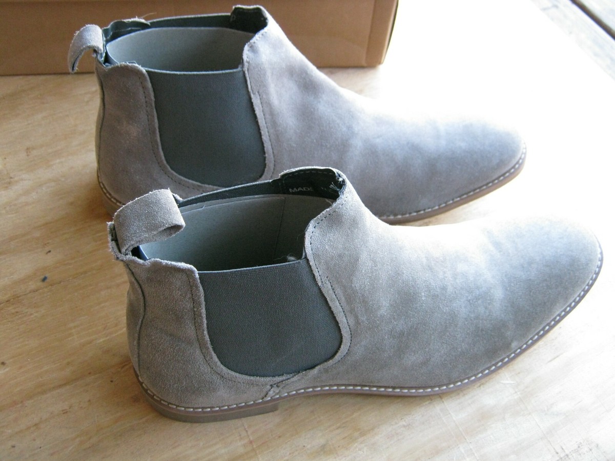  Design chelsea faux suede grey men boots size 9 Men ?? New ASOS Shoes Design Chelsea Boots Grey Suede W  main image 4