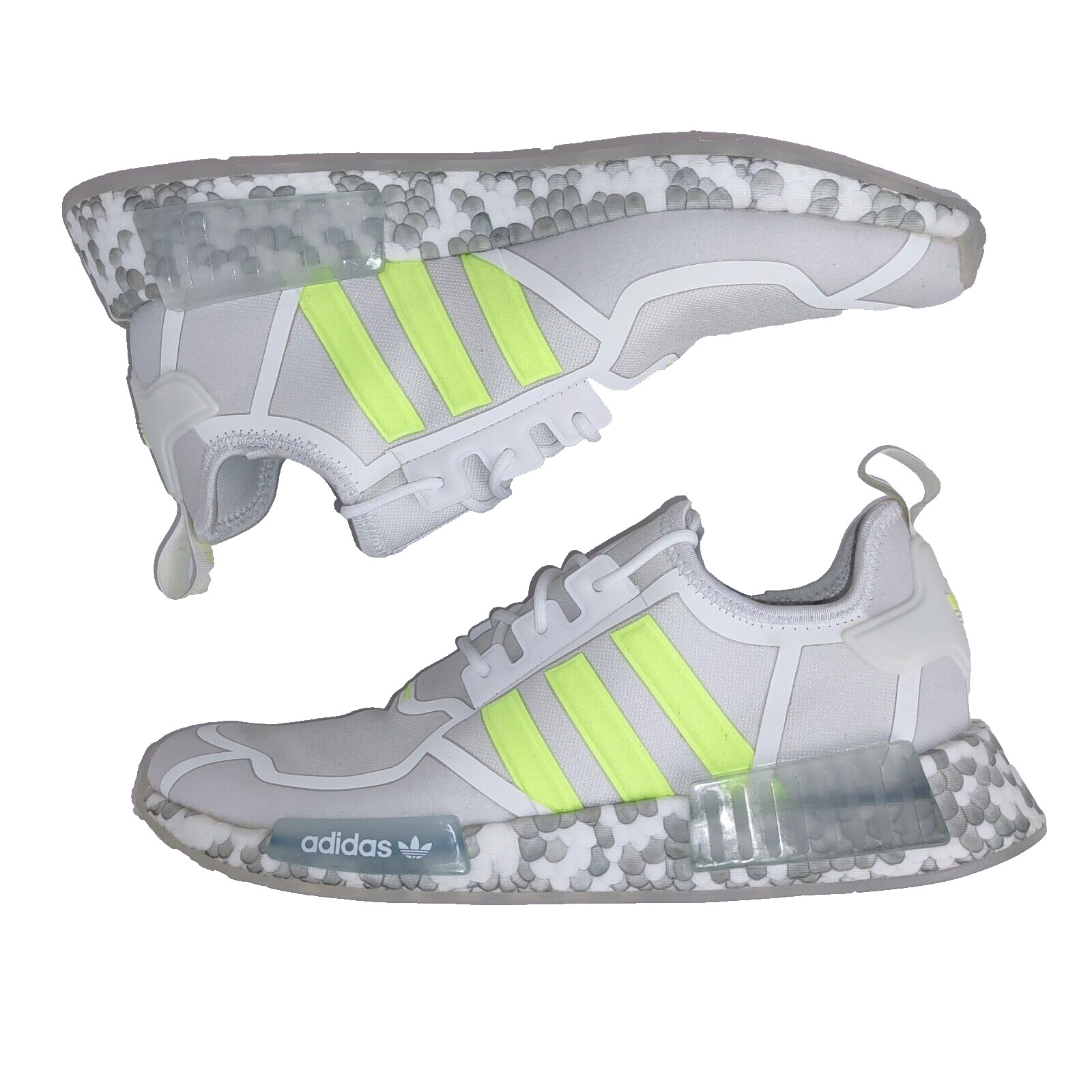 Adidas NMD_R1 NMD R1 Белые солнечные желто-серые кроссовки GW5637 Мужские 11