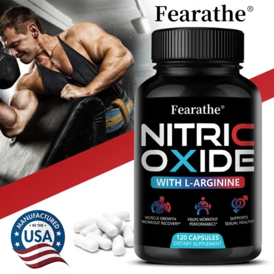DIDACAT Extra Strength Nitric Oxide Supplement L Arginine 3X Strength Highest Potency