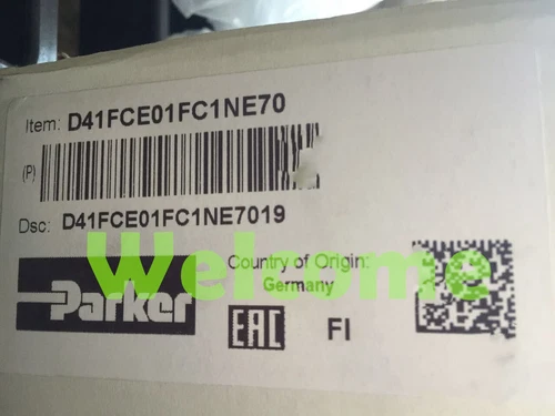 New Parker D41FCE01FC1NE7019 proportional valves Fast Shipping via FedEx or DHL