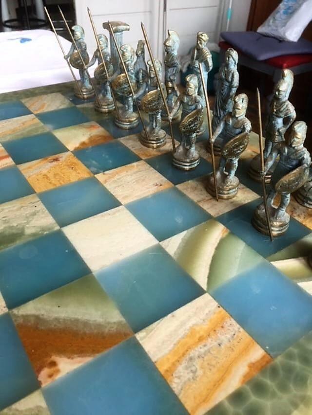 Jeu d’échecs, l'indépendance - Bois, Plomb