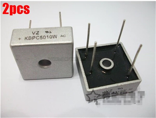 2Pcs 50A/1000V KBPC5010W Rectifier Square Bridge Rectifier Ic New ar | eBay