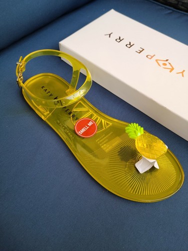 pineapple jelly sandals