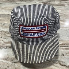 Vintage Train Engineer Hat Snapback Made in USA American Anthem 1995 LTV Center