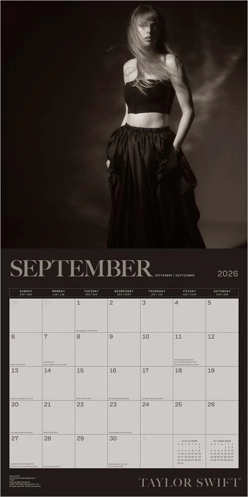 Taylorr Swifts Calendar 2026