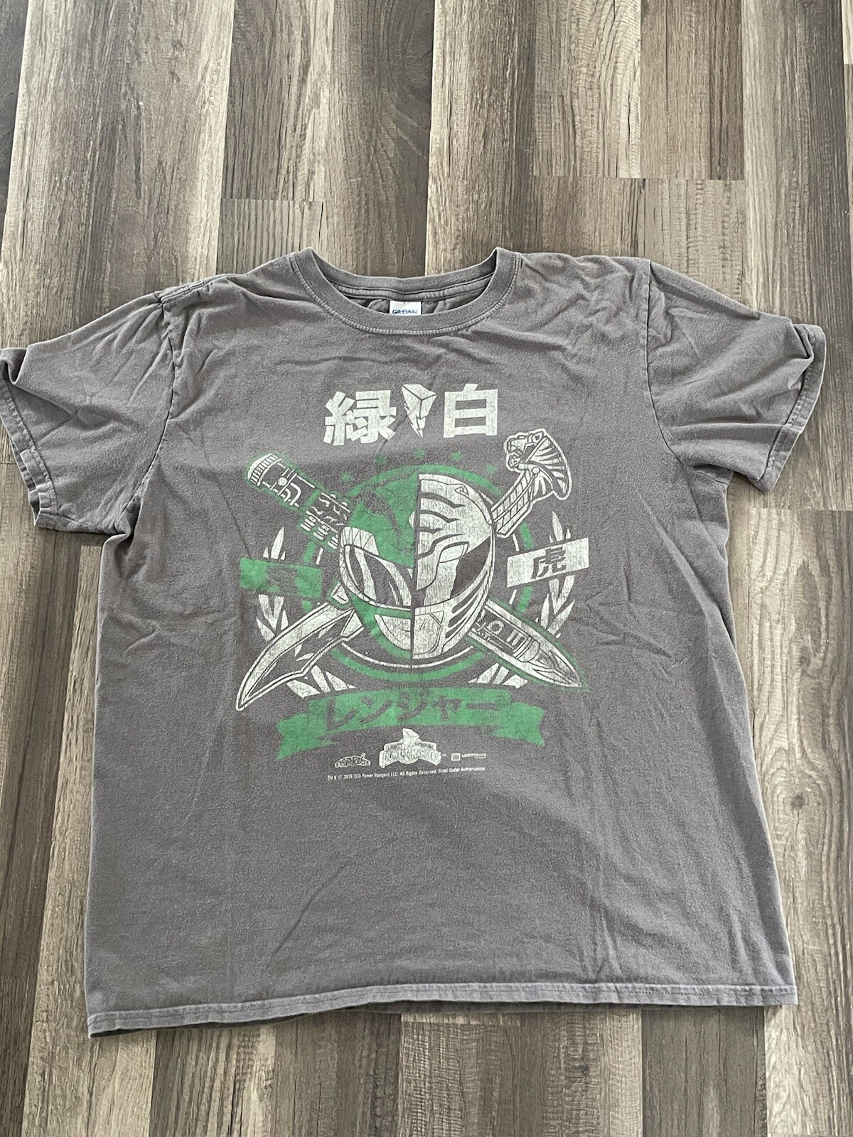 2015 Mighty Morphing Power Ranger T-Shirt Grey Large - Gem