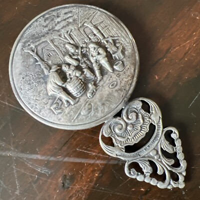 CHARMING VINTAGE DENMARK SILVER PLATED, HAND MIRROR, WITH EMBOSSED DESIGN