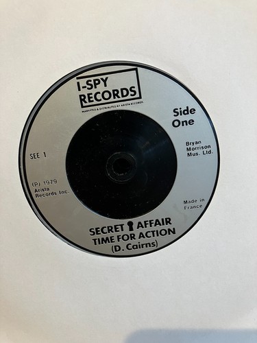 Secret Affair - Time For Action / Soho Strut - 1979 UK New Wave Rock 7" vinyl 45