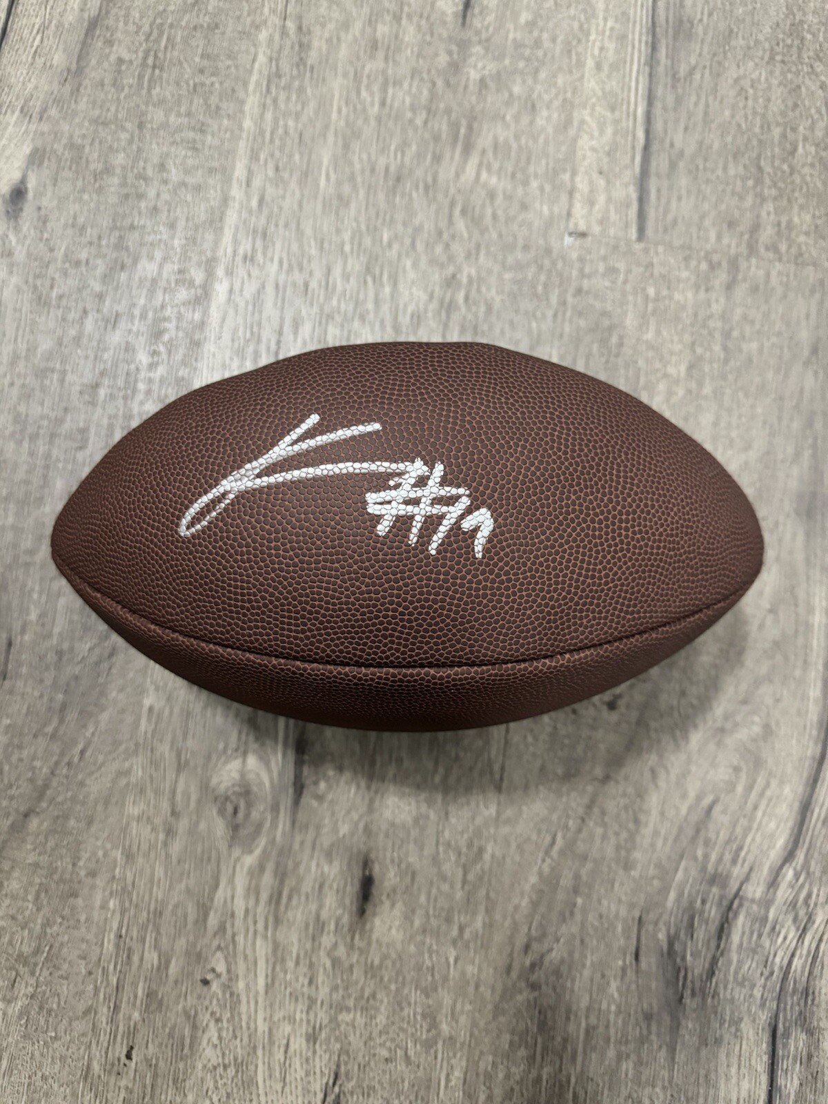 Kadarius Toney Autographed Signed Kansas City Chiefs Football Beckett Witnessed 