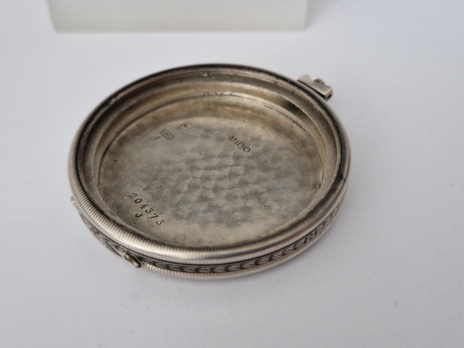 Mido Solid Silver  Pocket Watch Case-Open Face-Tw… - image 4