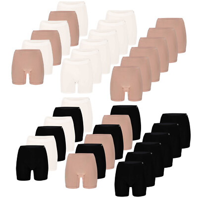 Apollo Damen Shorts Bamboo längeres Bein seamless weich anschmiegsam | 6er Pack