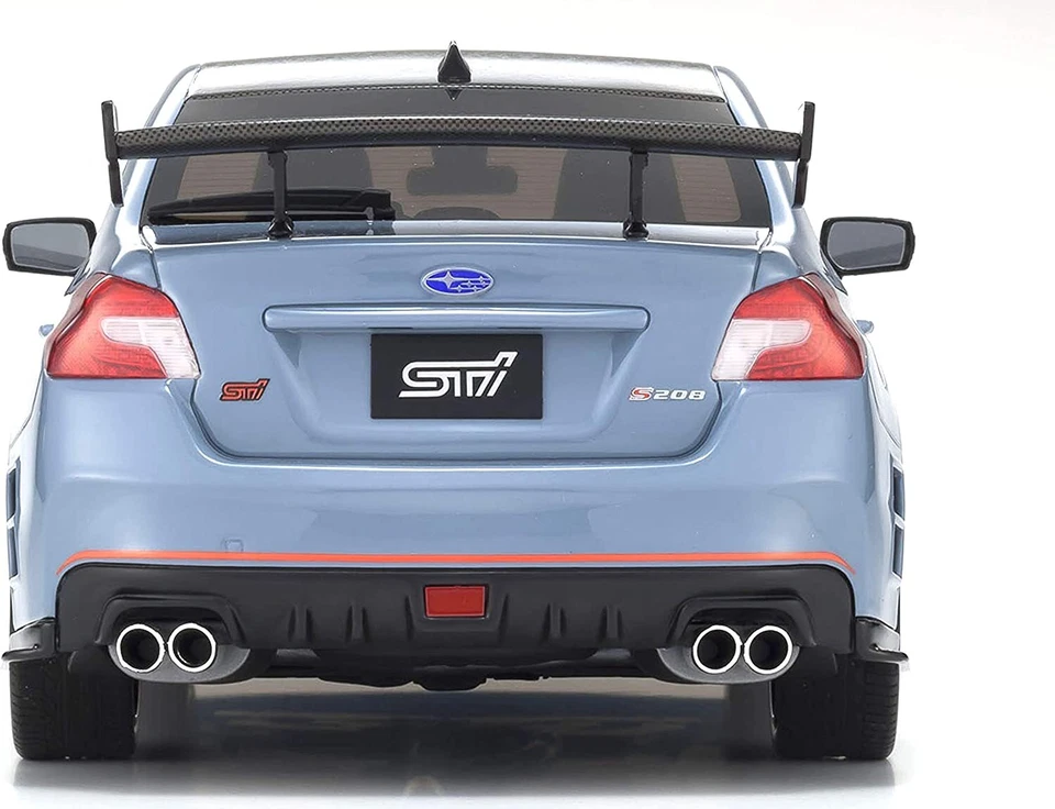 Subaru Sti S208 NBR Challenge Grigio Blu Kyosho Samurai KSR18032CG 1/18 Rhd , - Immagine 2 di 4