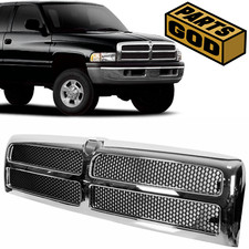 Chrome Grill For 1994-2002 Dodge Ram 1500 2500 3500