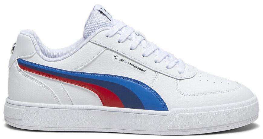 BMW Motorsport White Sneakers with Blue and Red Accents PUMA BMW M Motorsport Trinity Sneakers in White/Pro Blue/Pop  main image 2