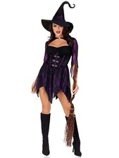 Leg Avenue 2 Piece Mystical Witch, Black/Purple, M