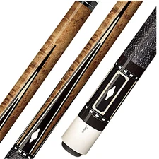Schon STL9 Two-Piece Birdseye Maple/Ebony Billiards Pool Cue Stick