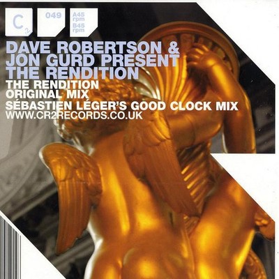 Dave Robertson & Jon Gurd Present  The Rendition - The Rendition (12'')