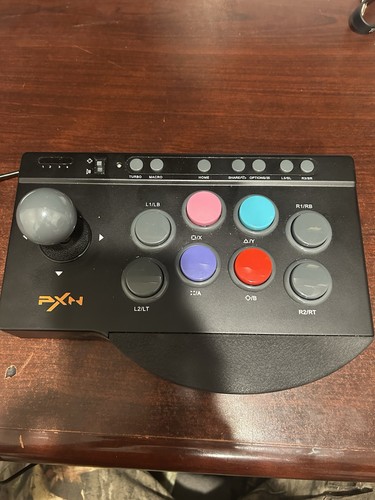PXN 0082 USB Arcade Street Fighter Stick Controller Macro PC XBOX SWITCH PS3 PS4 - Bild 1 von 6
