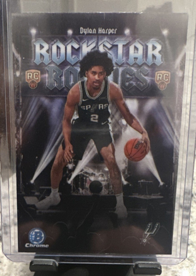 2025 Bowman Chrome Rookie Dylan Harper San Antonio Spurs Rockstar Rookies #RR-2