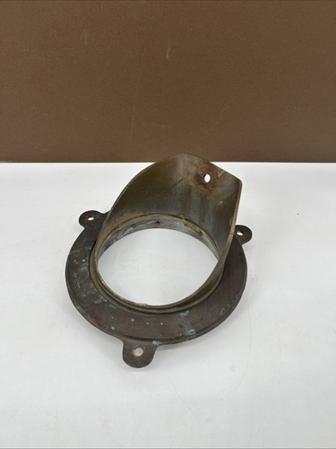 Zurn 35549-001 Brass Downspout Escutcheon and Nozzle 6 " Used Great Patina #B