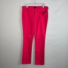 NYDJ Skinny Jeans Women's 14 Pink Watermelon Made in USA NWT