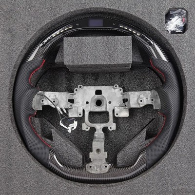 Luxus Sport Lenkrad Echt Carbon & Leder für Mazda RX-8 Flat Bottom Design