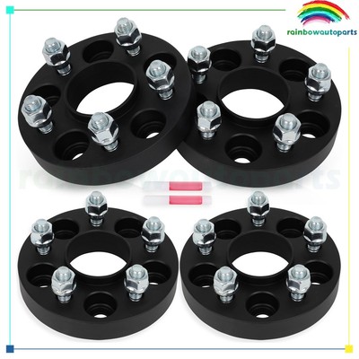 4Pc 1'' 5x108 Hub Centric Wheel Spacers For Ford Escape Focus Fusion C-Max Jaguar