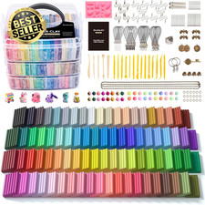 82 Color Polymer Clay Kit Oven Bake w/ Tools & Accessories – DIY for Kids/Adults