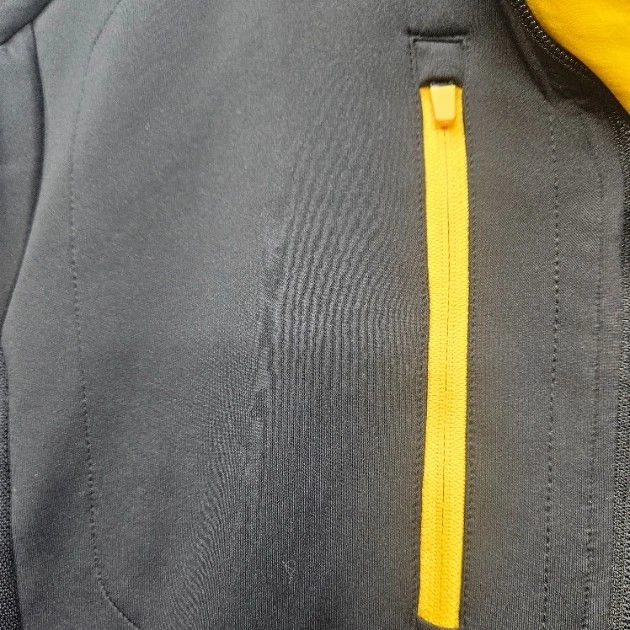 Pullover Pittsburgh Steelers Antigua para hombre mediano negro amarillo 1/4 cremallera  Foto 4 de 4